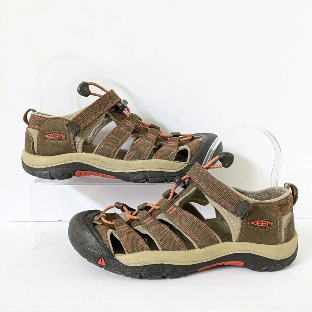 Keen Newport H2 Sandal Youth 6/38 Womens 7.5 Brown Waterproof Hiking Water Shoes